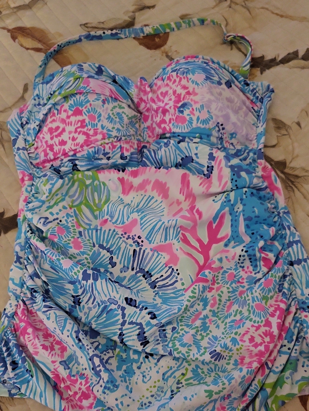Lilly Pulitzer Tankini Swimsuit Top Flameco Sink Or Swim